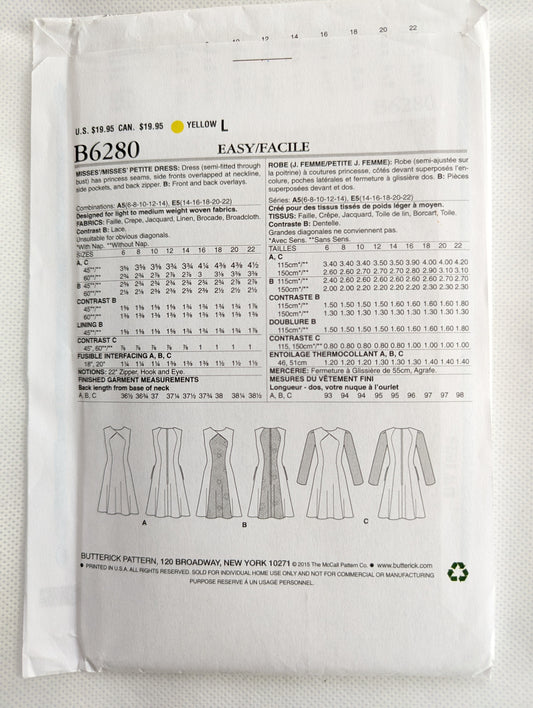 Butterick B6280 Dress Pattern