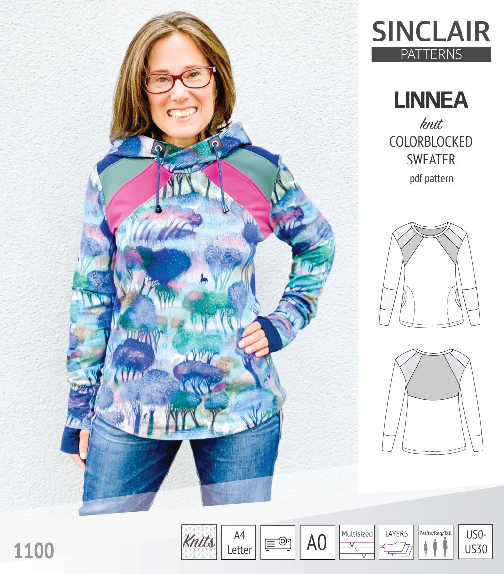 Linnea colorblocked sweater (PDF)