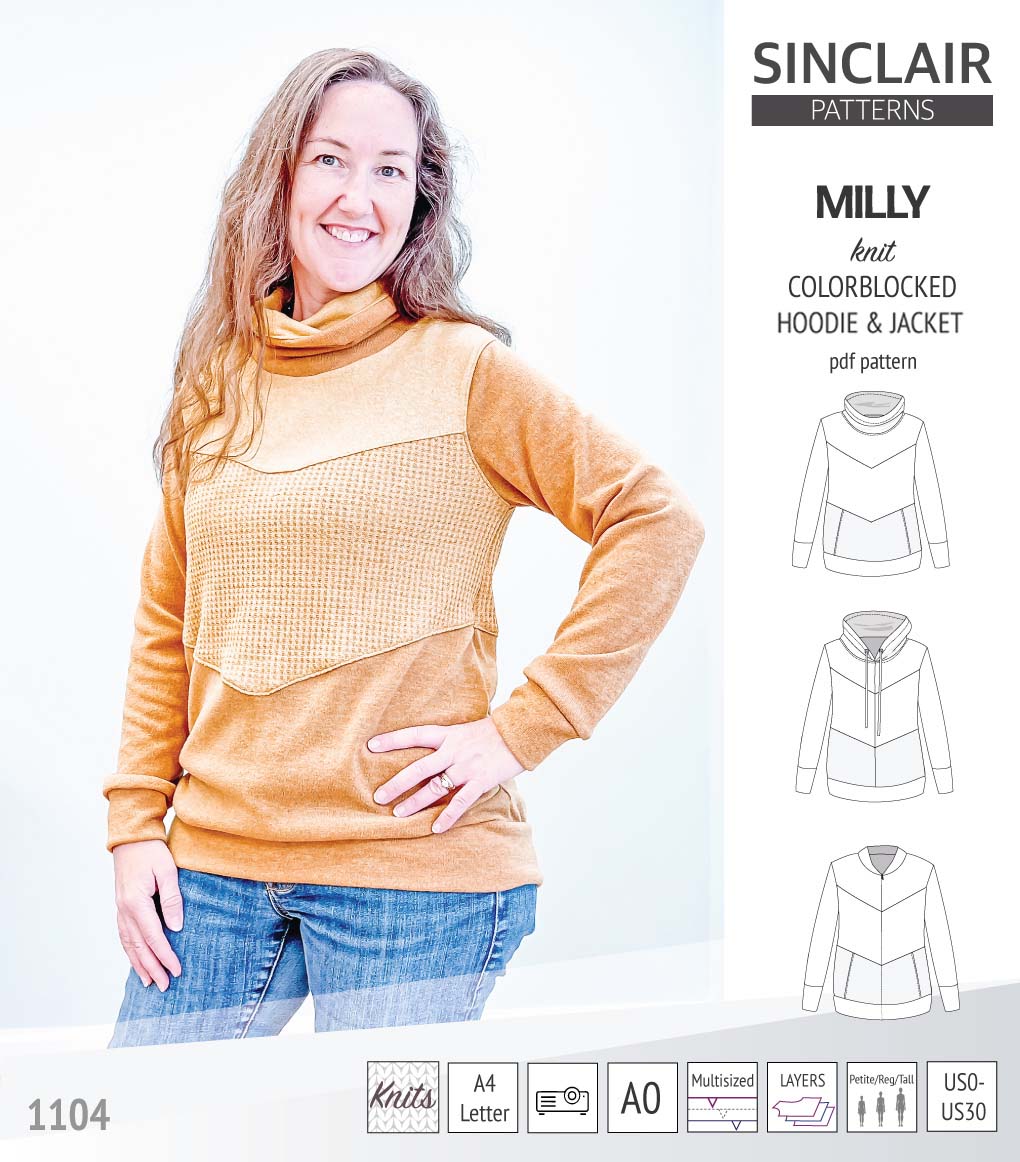 Milly colorblocked hoodie and zip up jacket (PDF)