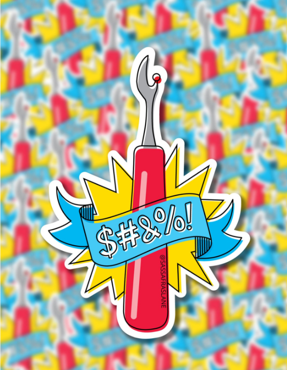 $#&%! Seam Ripper Sticker