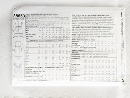 Simplicity S8853 K5 kid sizes 7-14