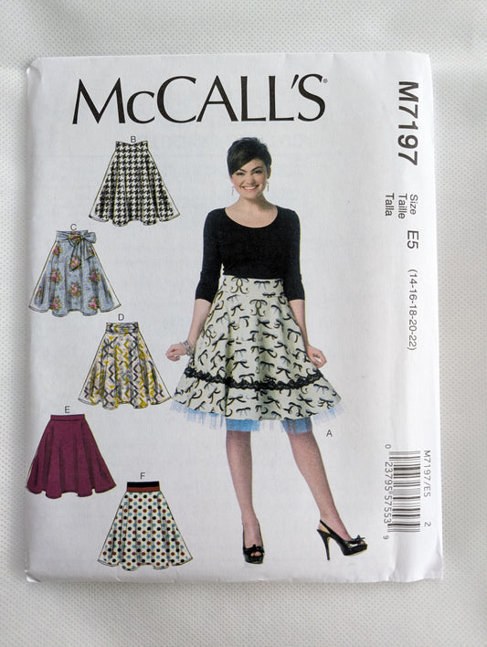 McCall's M7197 skirt pattern