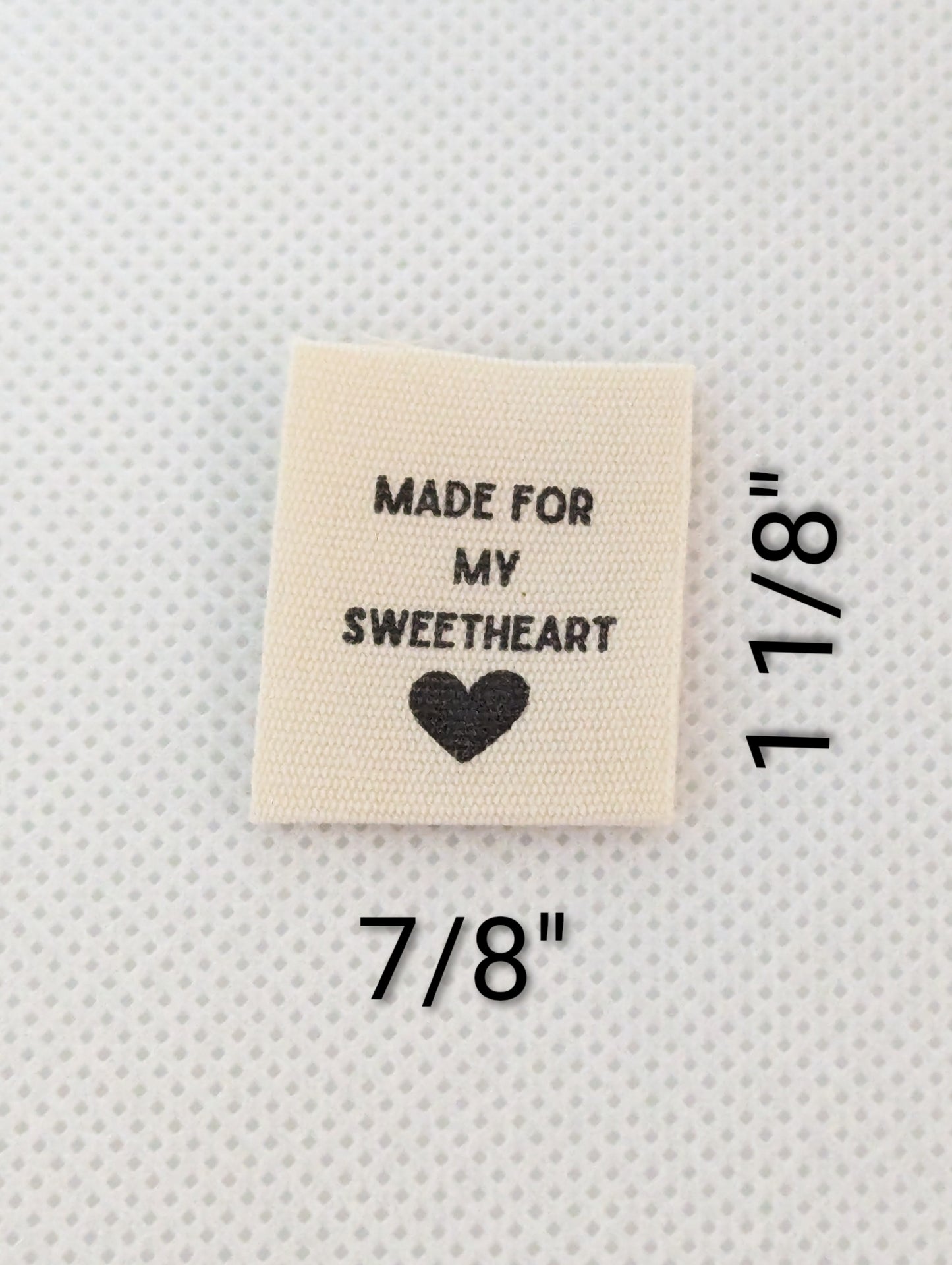 Made for My Sweetheart Cotton Label 8pk