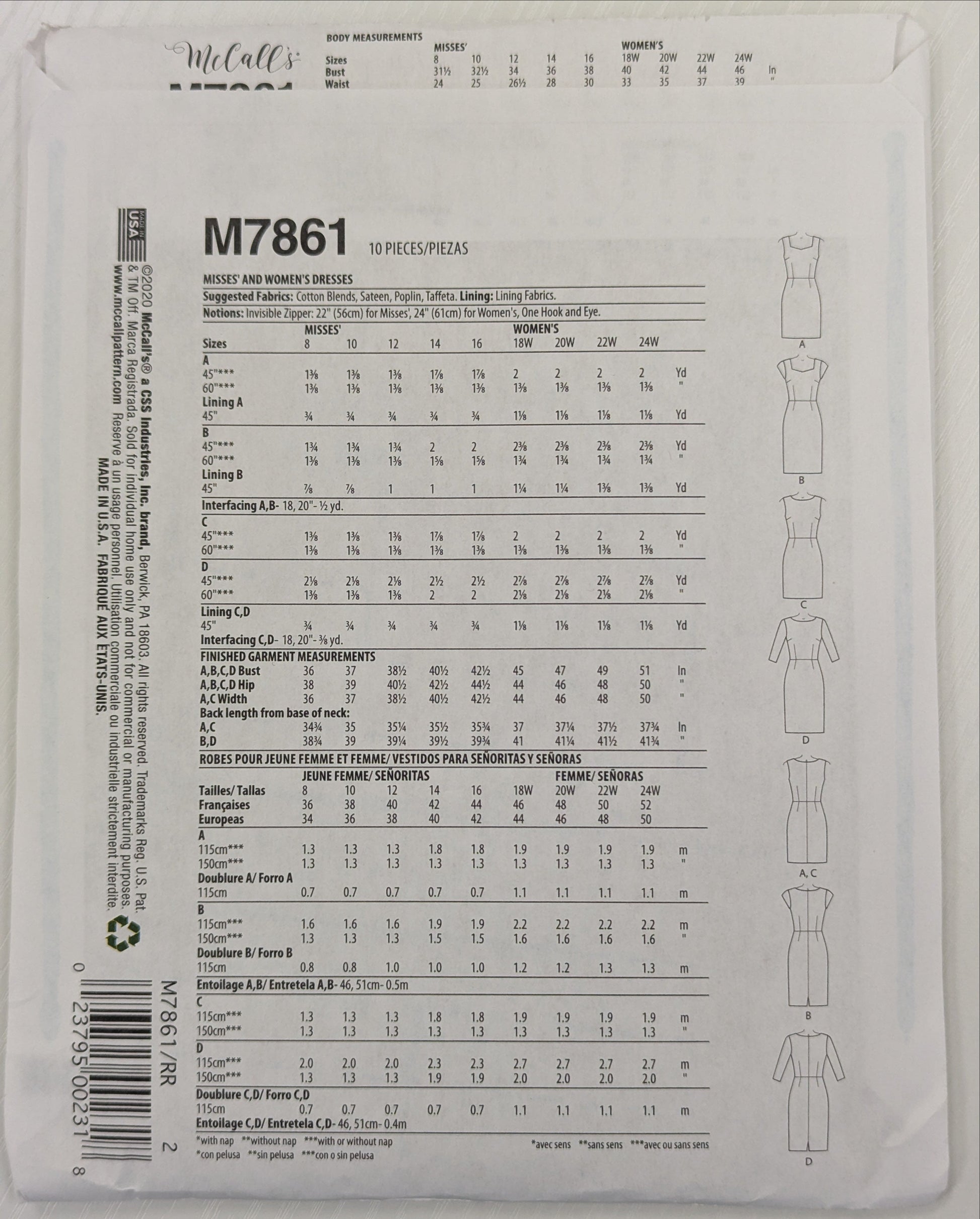 Product packaging with text and a barcode on a white background
