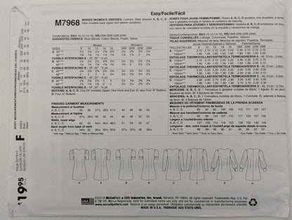 M7968 Dress size 18W-24W