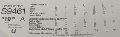 S9461 Kids Coat Sewing pattern