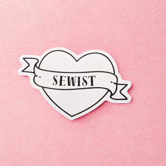 Sewist heart sticker