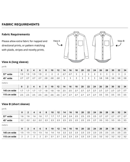 Helen's Closet Cameron Button Up PDF pattern