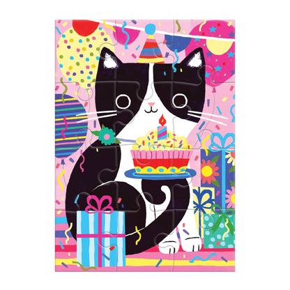 Purr-fect Cat Birthday Greeting Card Puzzle