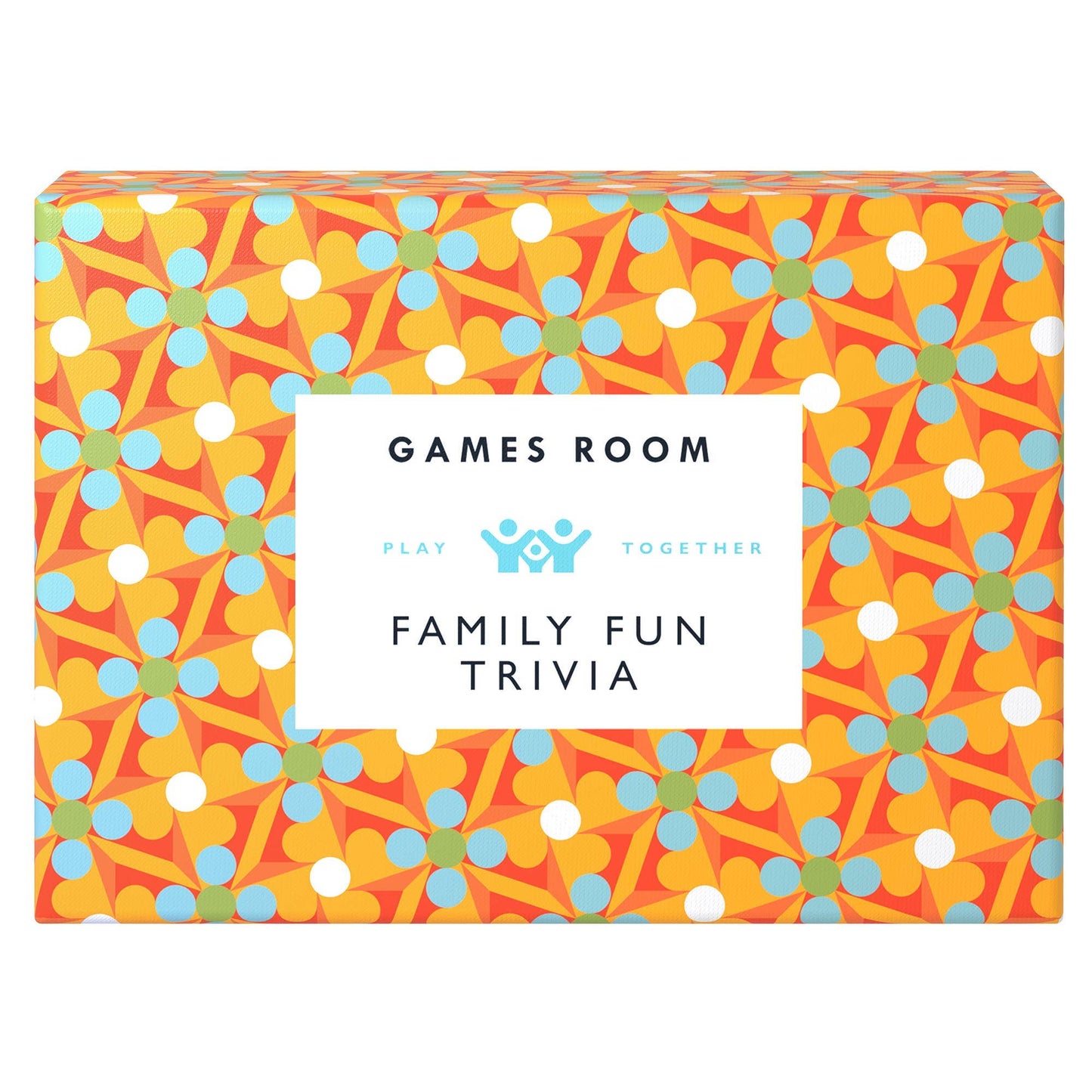 Colorful box of 'Family Fun Trivia' game from 'Games Room'.