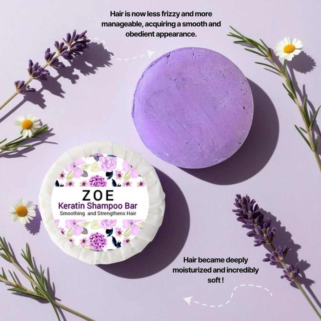 Zoe Keratin Shampoo Bar | Smoothing  and Strengthens Hair-2