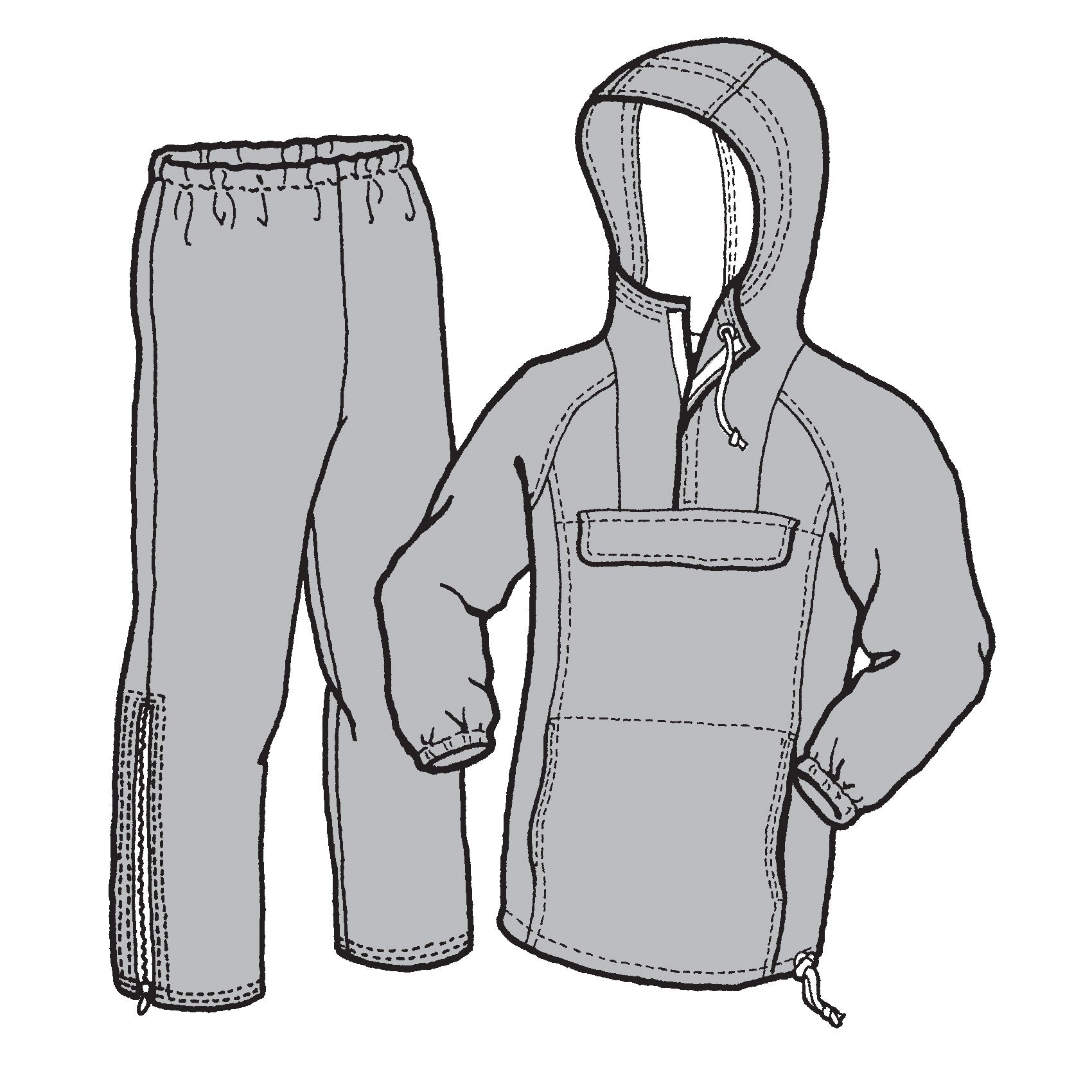 134 – Adult's Rainier Wind & Rain Suit Pattern