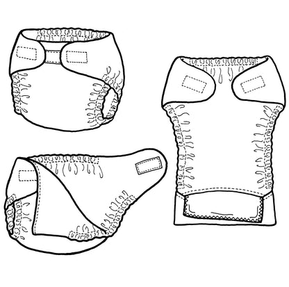 554 – Quick Wrap Diaper Cover & Soaker Pad Pattern