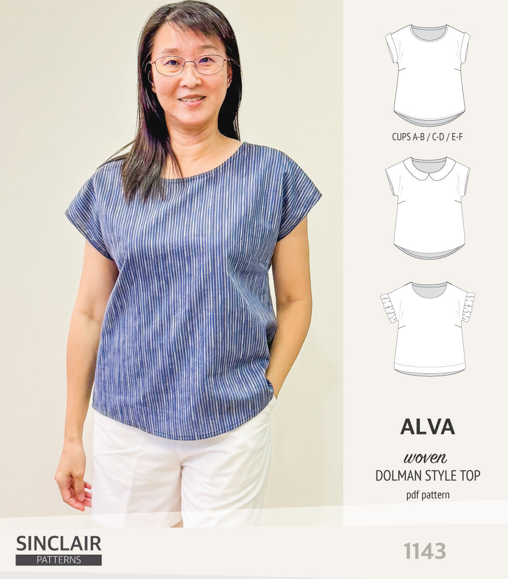 Alva woven dolman style top (PDF)