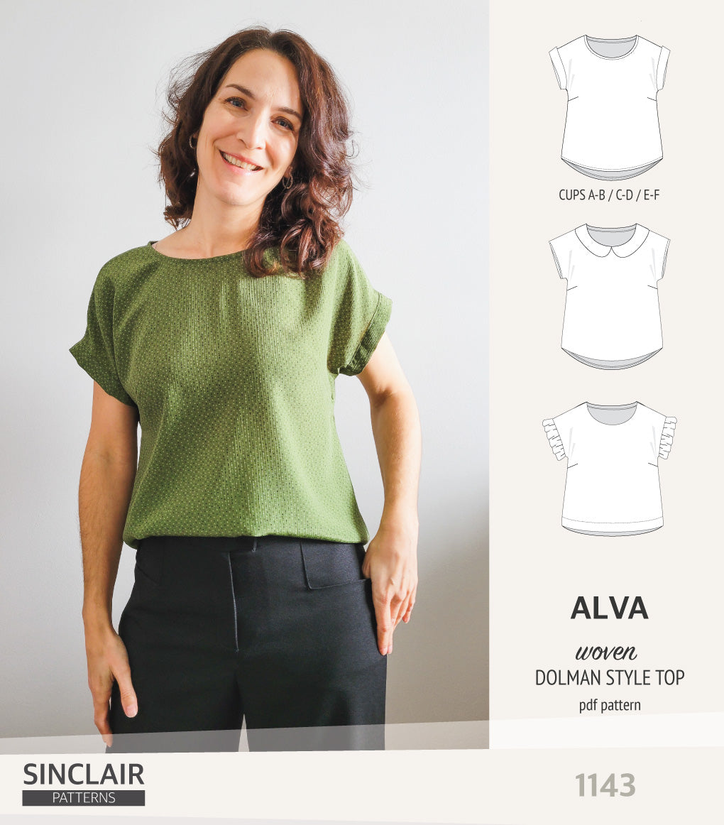 Alva woven dolman style top (PDF)