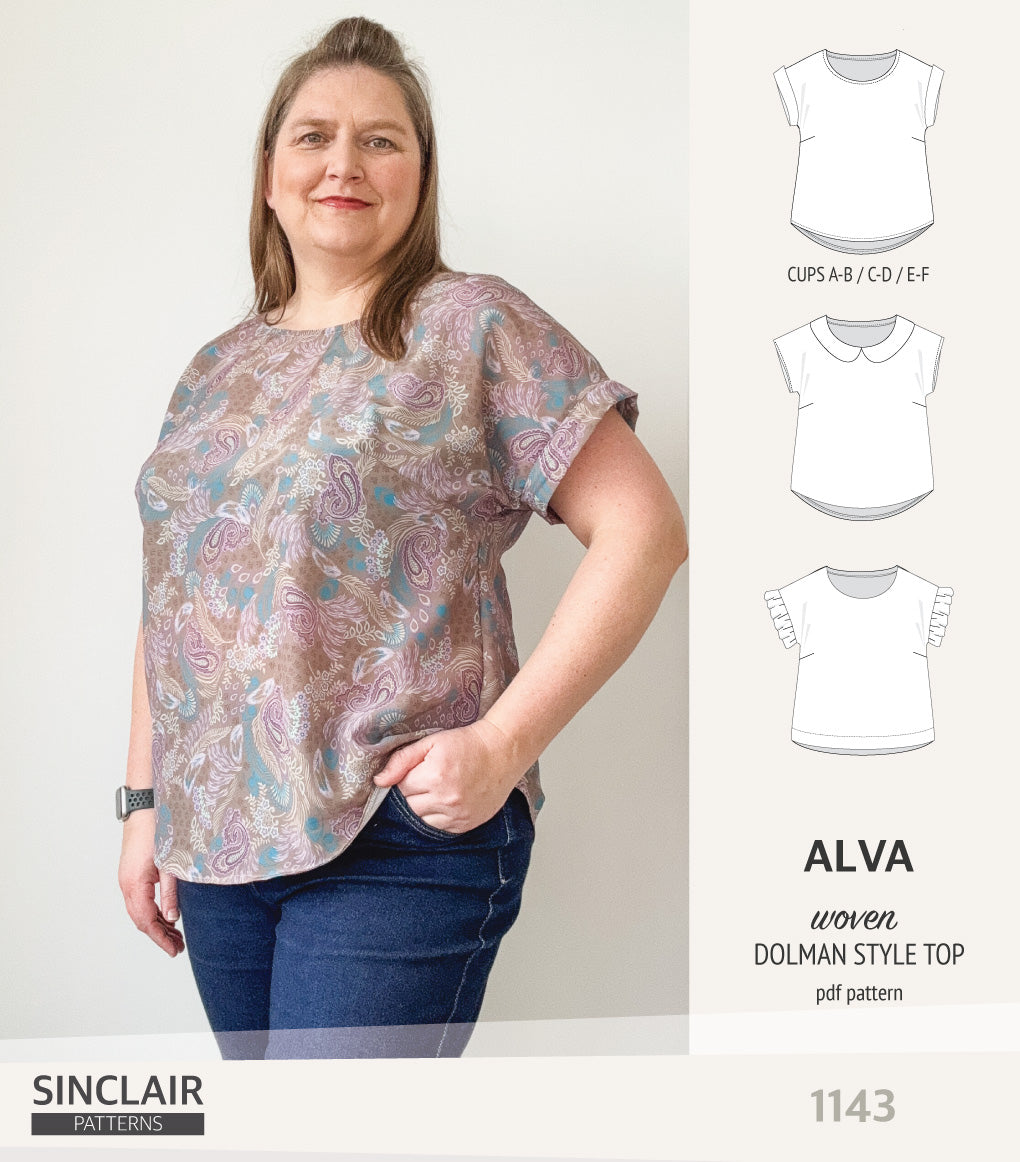 Alva woven dolman style top (PDF)
