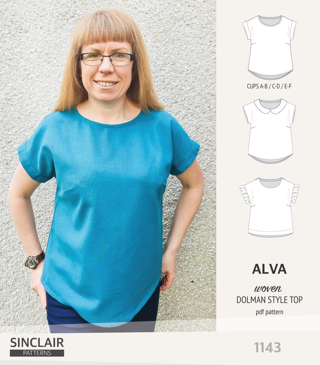 Alva woven dolman style top (PDF)
