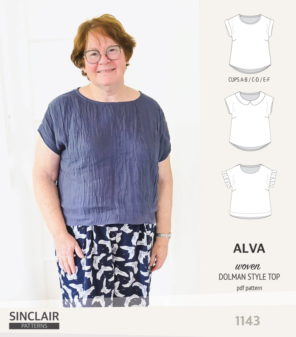 Alva woven dolman style top (PDF)
