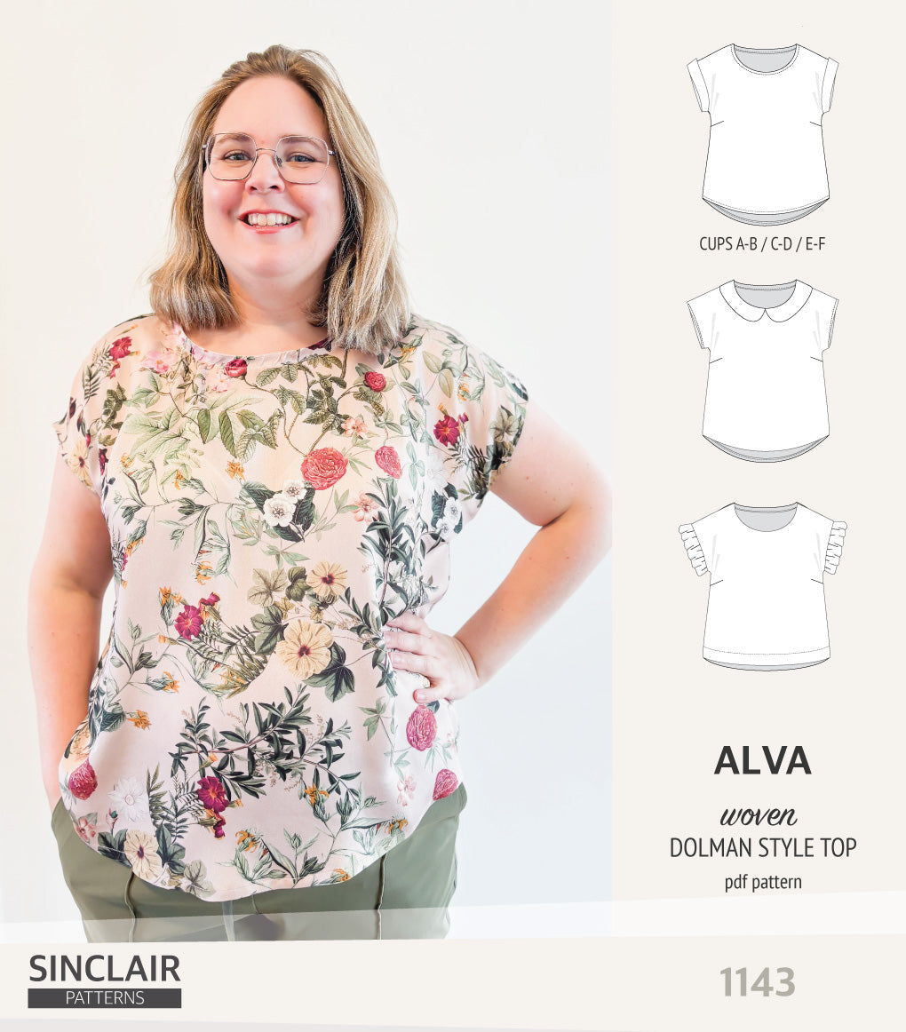 Alva woven dolman style top (PDF)
