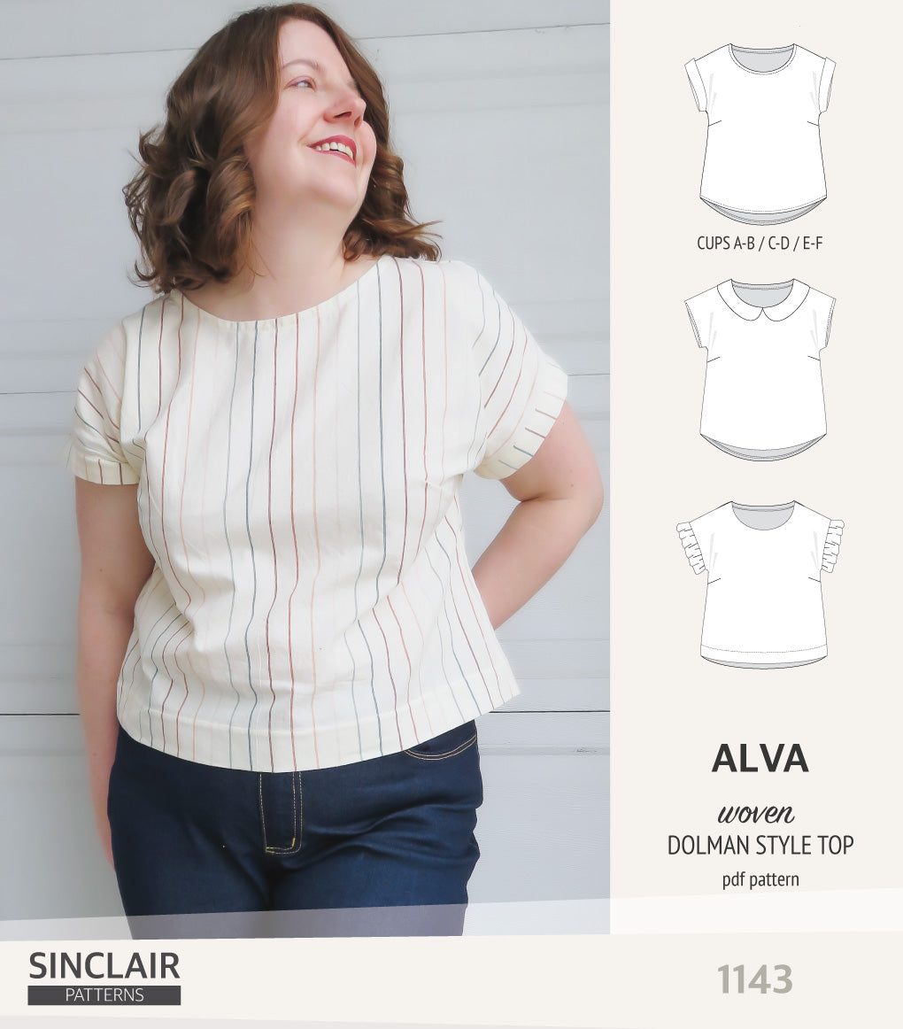 Alva woven dolman style top (PDF)