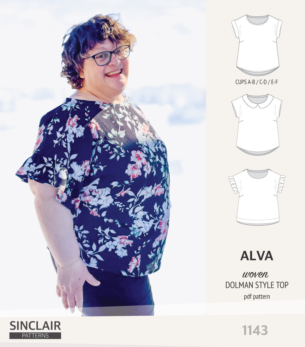 Alva woven dolman style top (PDF)