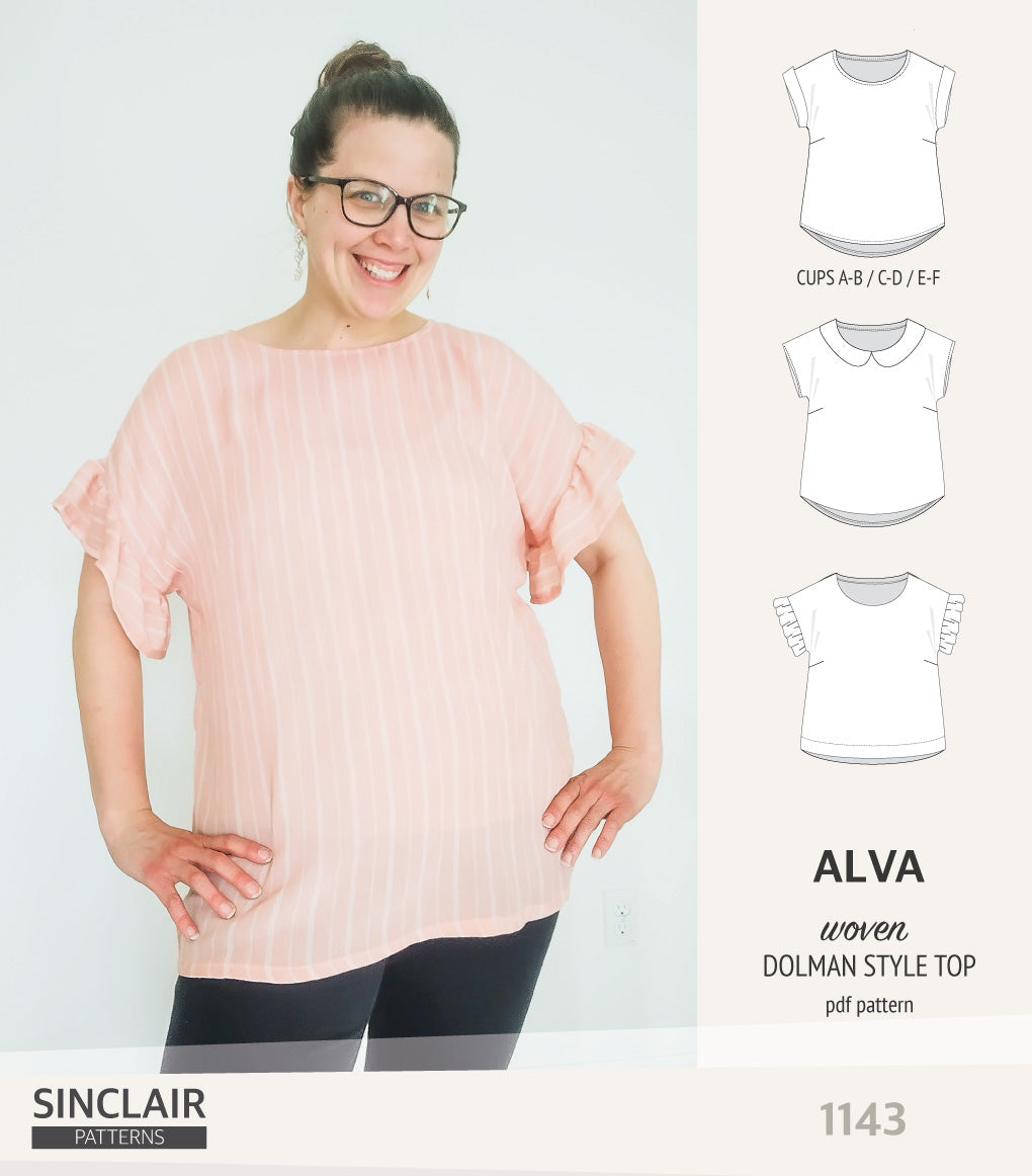 Alva woven dolman style top (PDF)