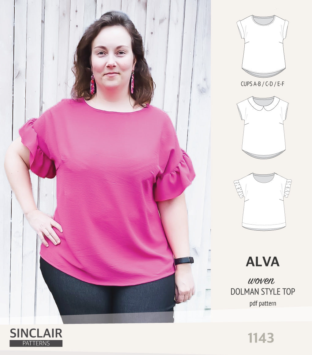 Alva woven dolman style top (PDF)