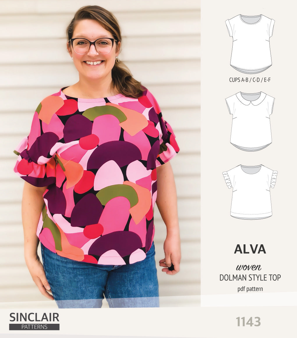 Alva woven dolman style top (PDF)
