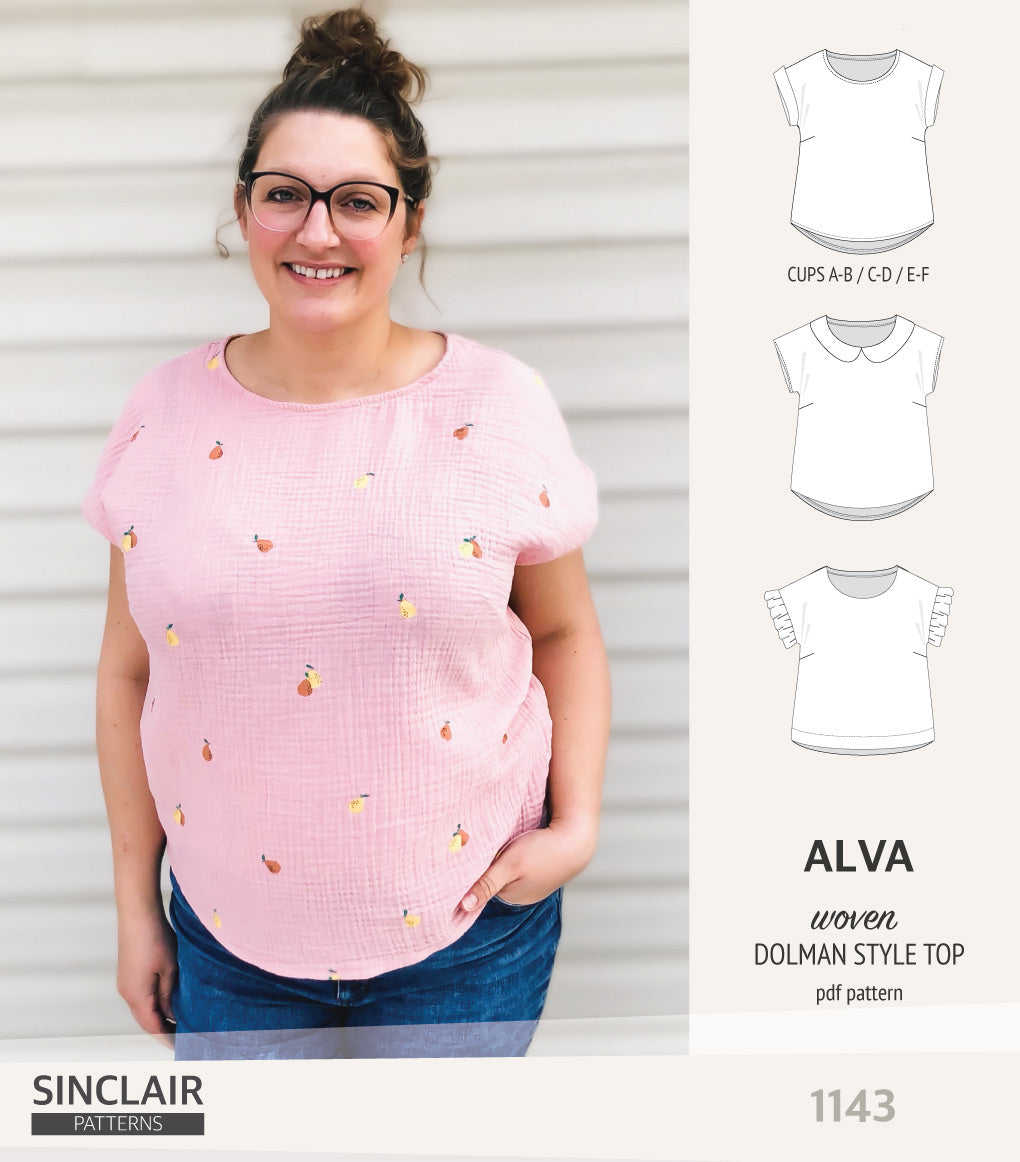 Alva woven dolman style top (PDF)