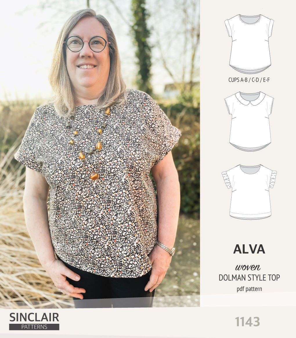 Alva woven dolman style top (PDF)