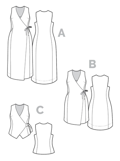 Aylin Wrap Dress + Vest 
