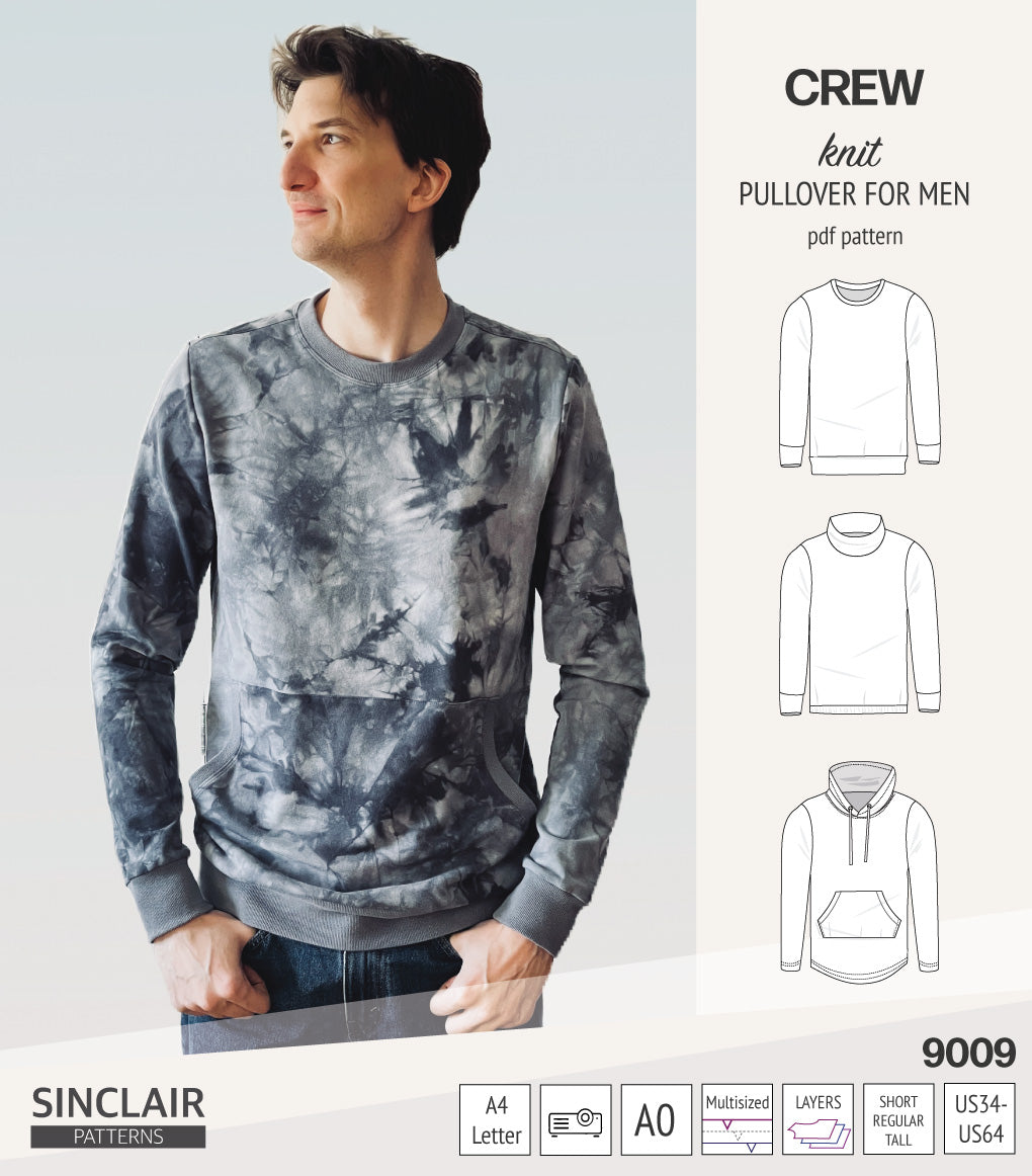 Crew pullover for men (PDF)