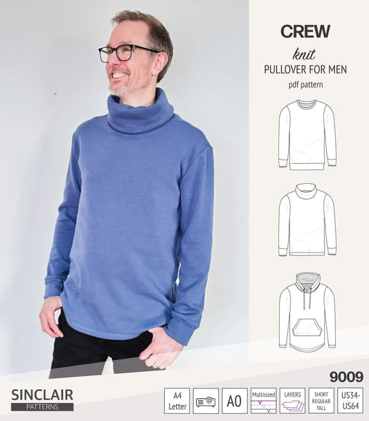 Crew pullover for men (PDF)