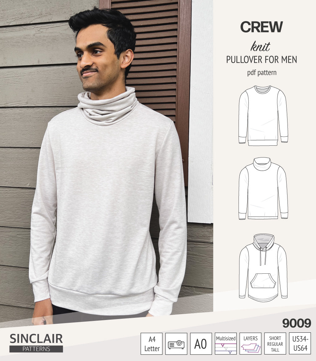 Crew pullover for men (PDF)