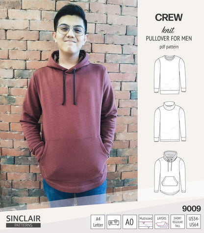 Crew pullover for men (PDF)