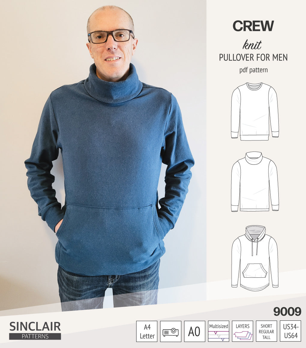 Crew pullover for men (PDF)