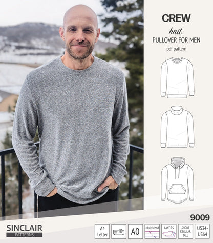 Crew pullover for men (PDF)