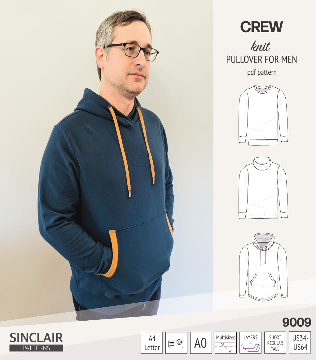 Crew pullover for men (PDF)