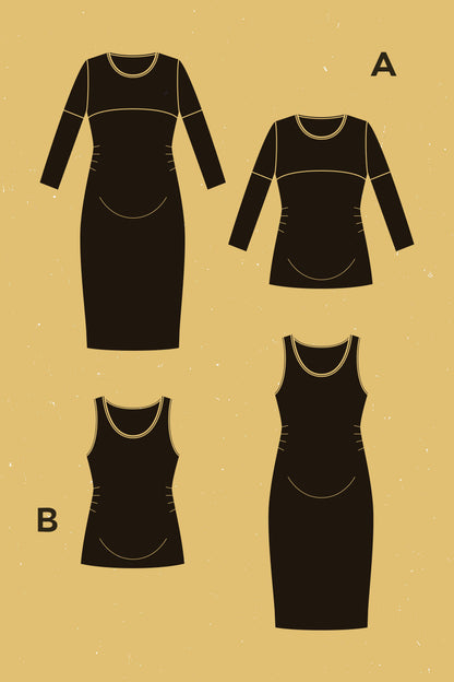 Givre Maternity Dress + T-shirt Pattern