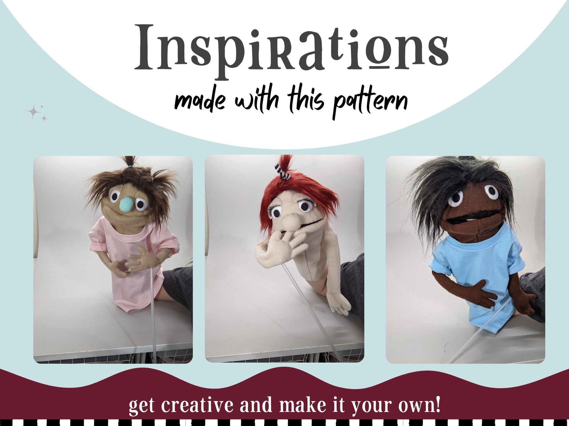 Human Hand & Rod Puppet Pattern