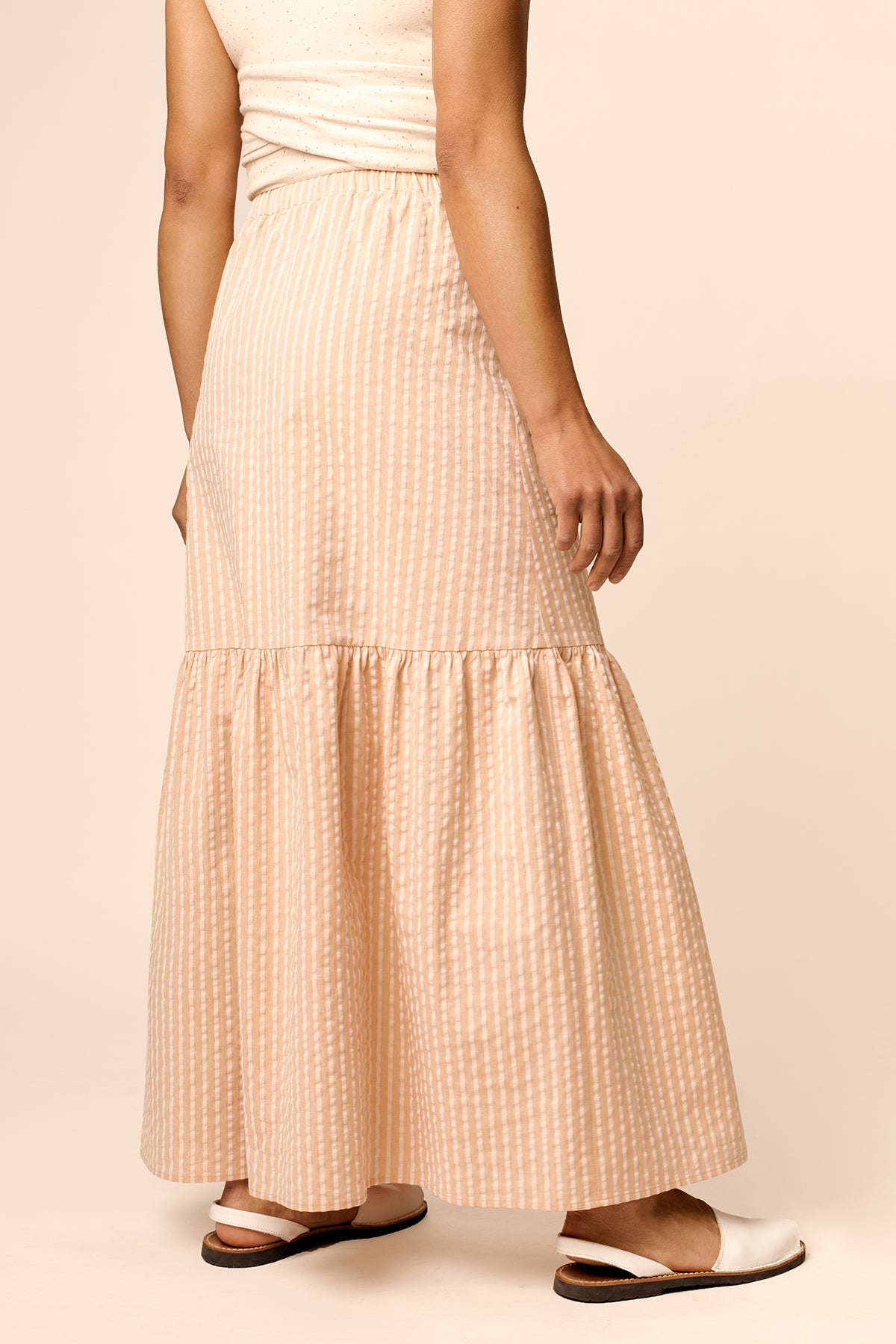 Elastic waist skirt sewing pattern