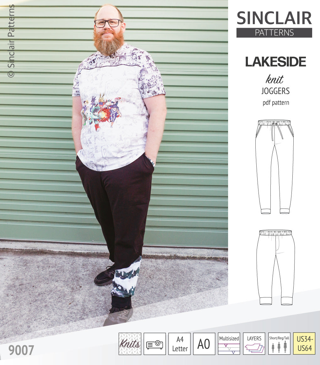 Lakeside knit joggers for men (PDF)