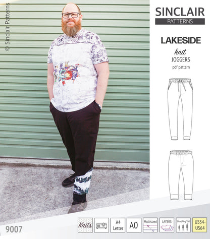 Lakeside knit joggers for men (PDF)