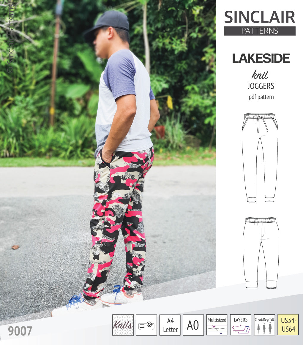 Lakeside knit joggers for men (PDF)