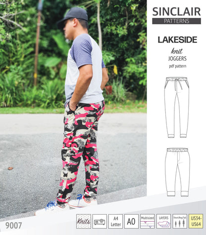 Lakeside knit joggers for men (PDF)