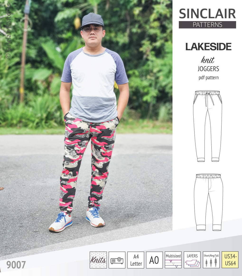 Lakeside knit joggers for men (PDF)