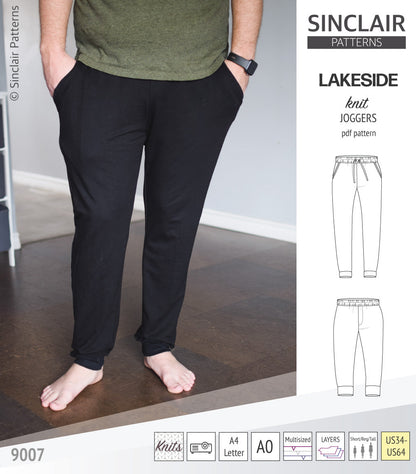Lakeside knit joggers for men (PDF)