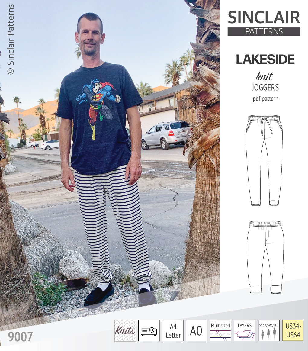 Lakeside knit joggers for men (PDF)