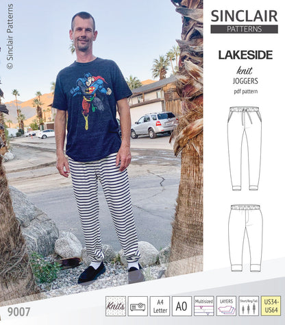 Lakeside knit joggers for men (PDF)
