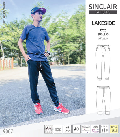 Lakeside knit joggers for men (PDF)